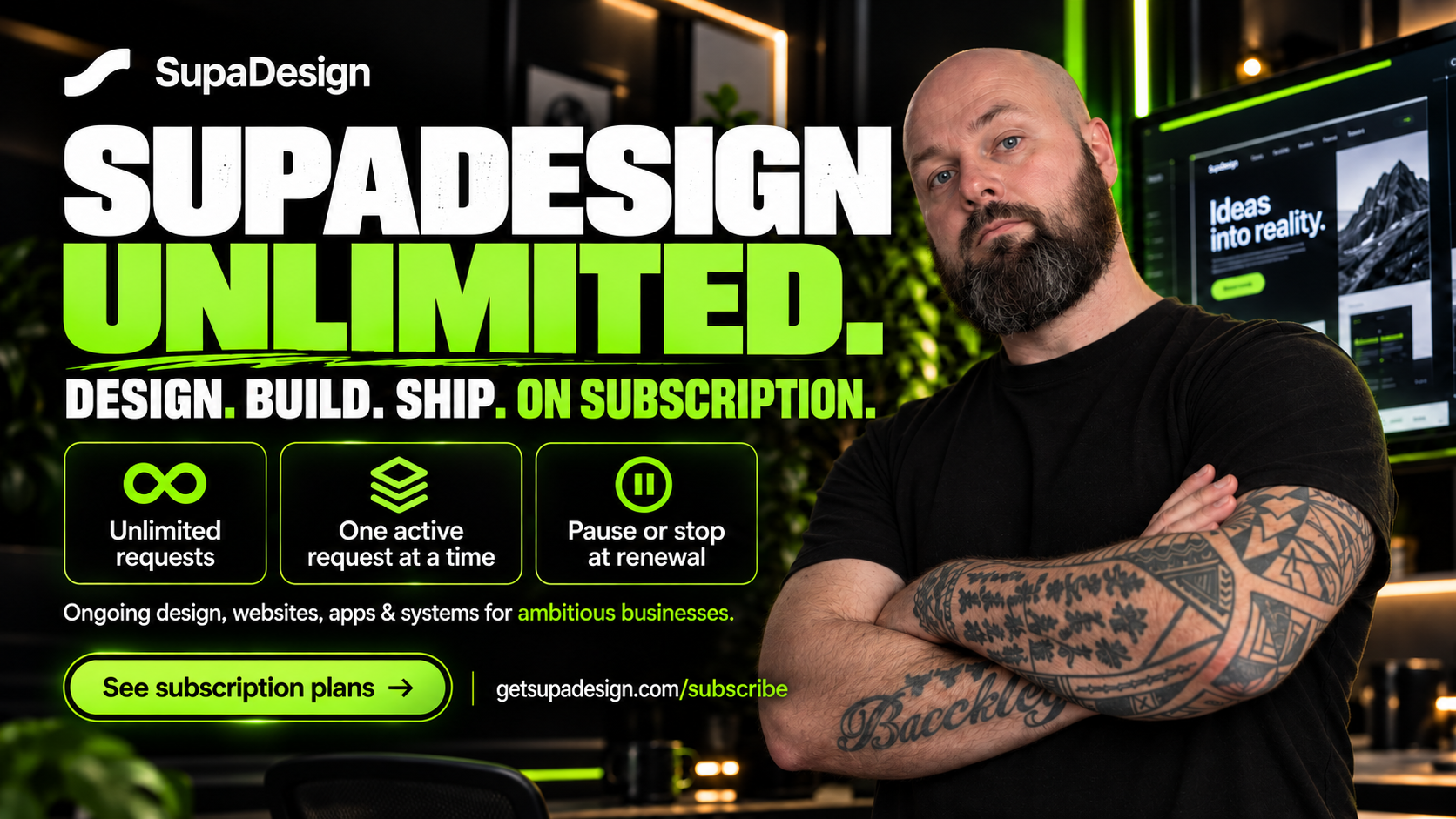SupaDesign Unlimited Creative Studio — design, build and ship on subscription