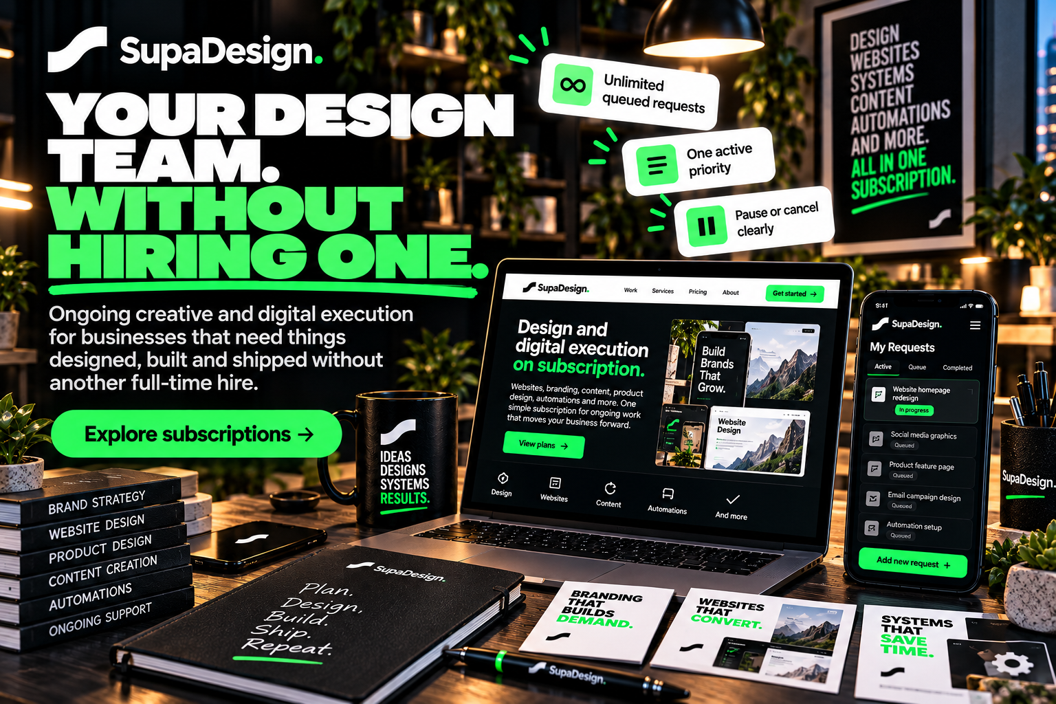 SupaDesign creative and digital workspace