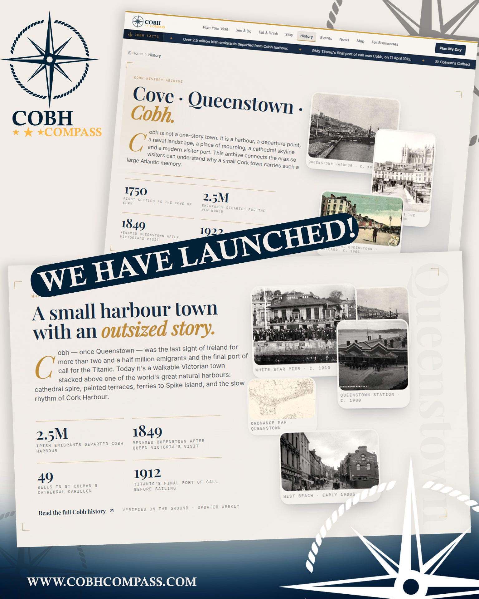 Cobh Compass — Launch creative